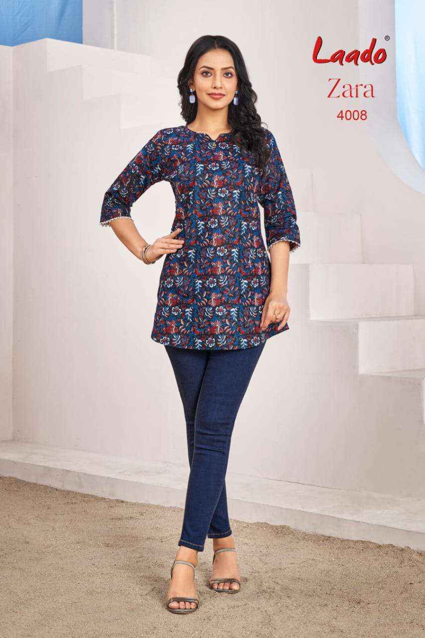 Laado Zara Vol 4 Cotton Kurti 12 pcs Catalogu