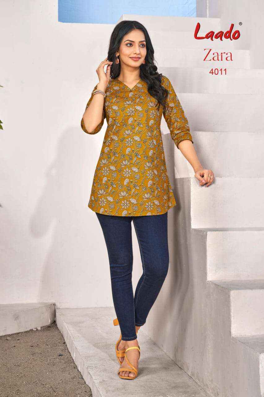 Laado Zara Vol 4 Cotton Kurti 12 pcs Catalogu