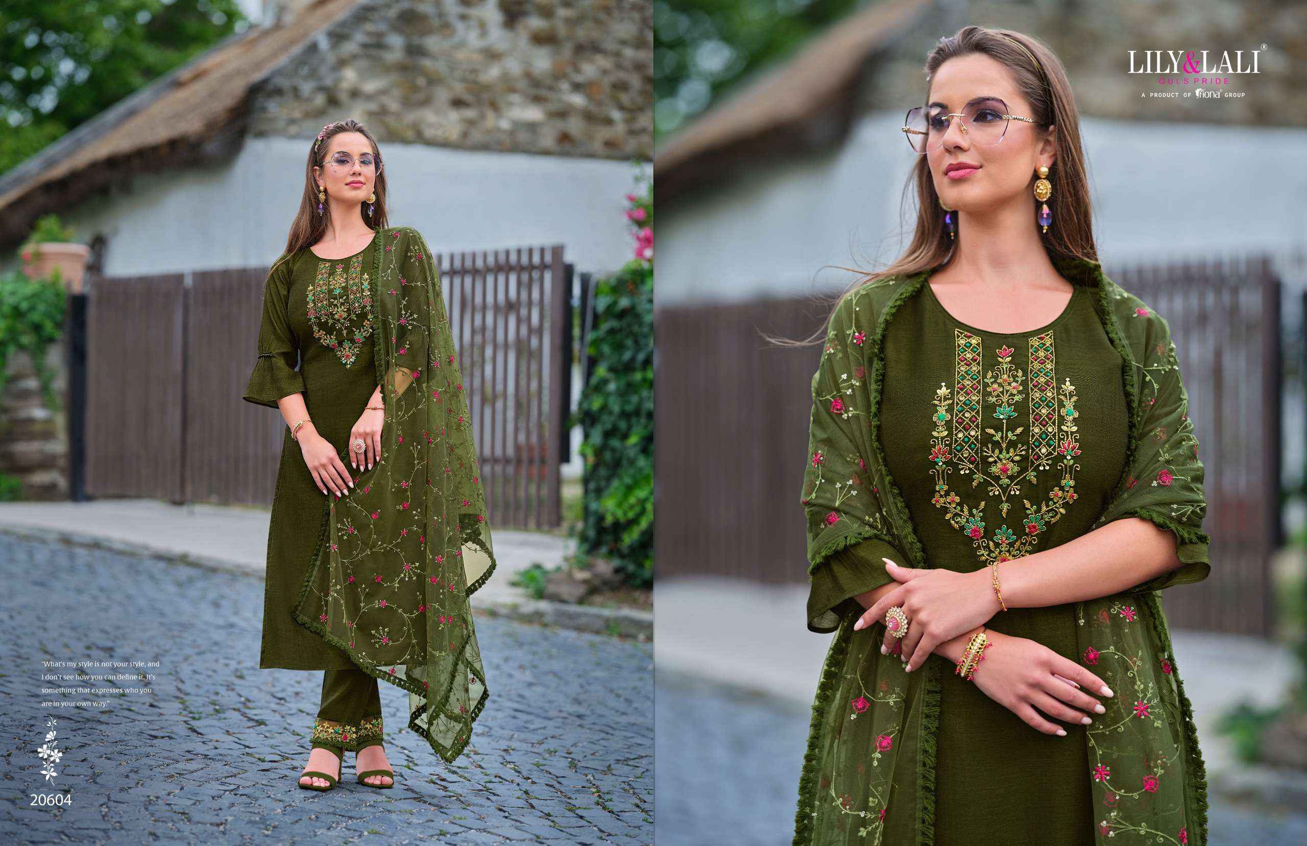 LILY AND LALI MARIA 9 VOL 4 SILK FANCY HAND WORK READYMADES SUITS ( 6 PCS CATALOG )