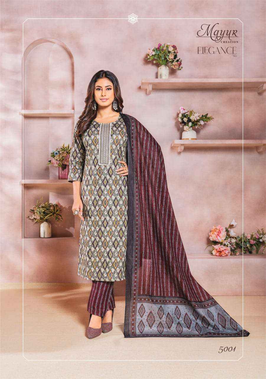 MAYUR CREATION ELEGANCE VOL 5 COTTON PRINT DRSS  MATERIAL ( 10 PCS CATALOG )