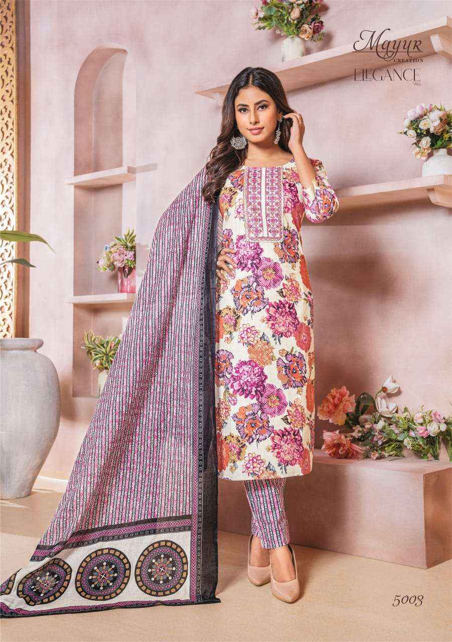 MAYUR CREATION ELEGANCE VOL 5 COTTON PRINT DRSS  MATERIAL ( 10 PCS CATALOG )