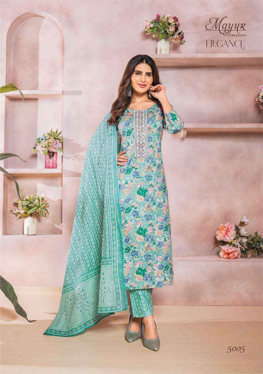 MAYUR CREATION ELEGANCE VOL 5 COTTON PRINT DRSS  MATERIAL ( 10 PCS CATALOG )