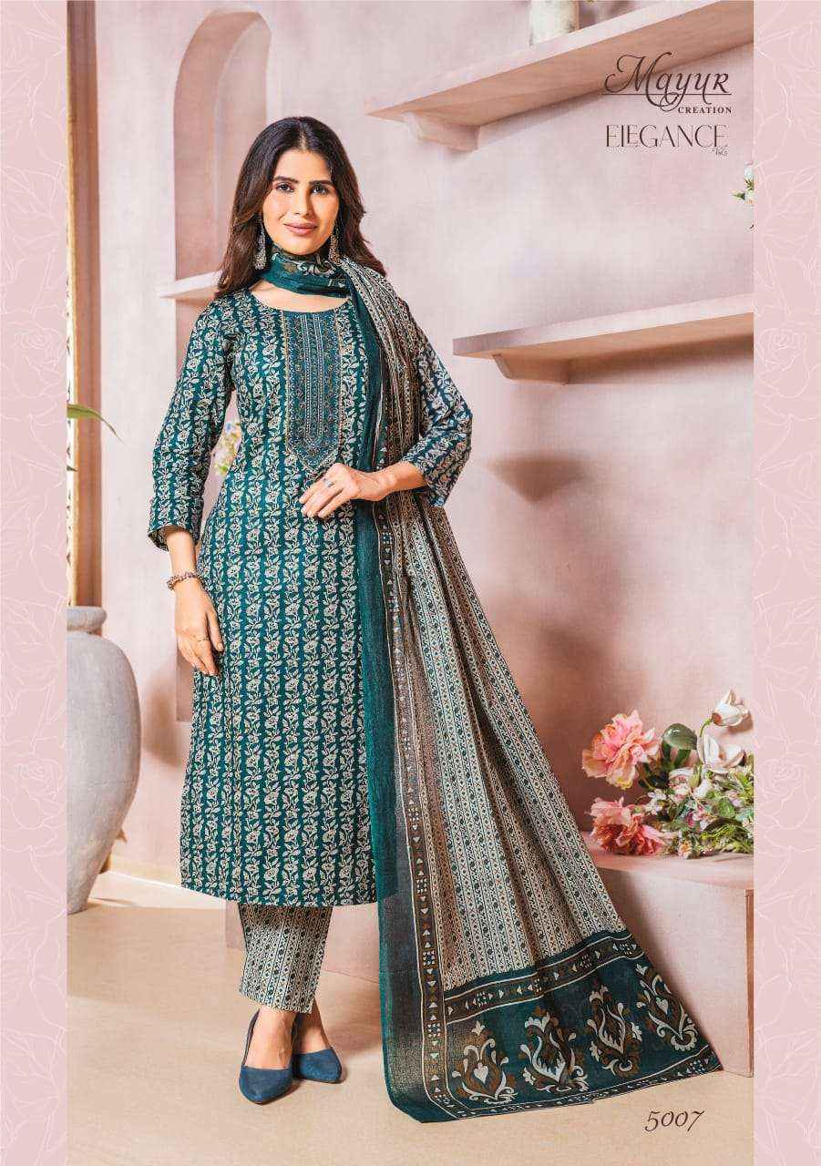 MAYUR CREATION ELEGANCE VOL 5 COTTON PRINT DRSS  MATERIAL ( 10 PCS CATALOG )