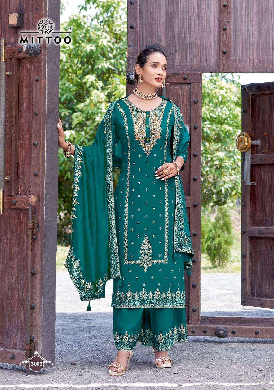 MITTOO SPARSH RAYON FANCY DESIGNER READYMADE SUITS ( 6 PCS CATALOG )