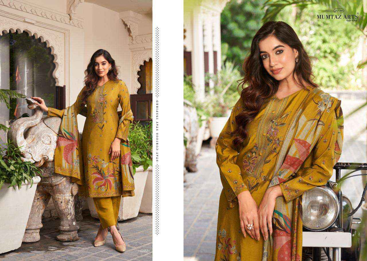 MUMTAZ ARTS MANNAT VISCOSE DRESS MATERIAL ( 6 PCS CATALOG )