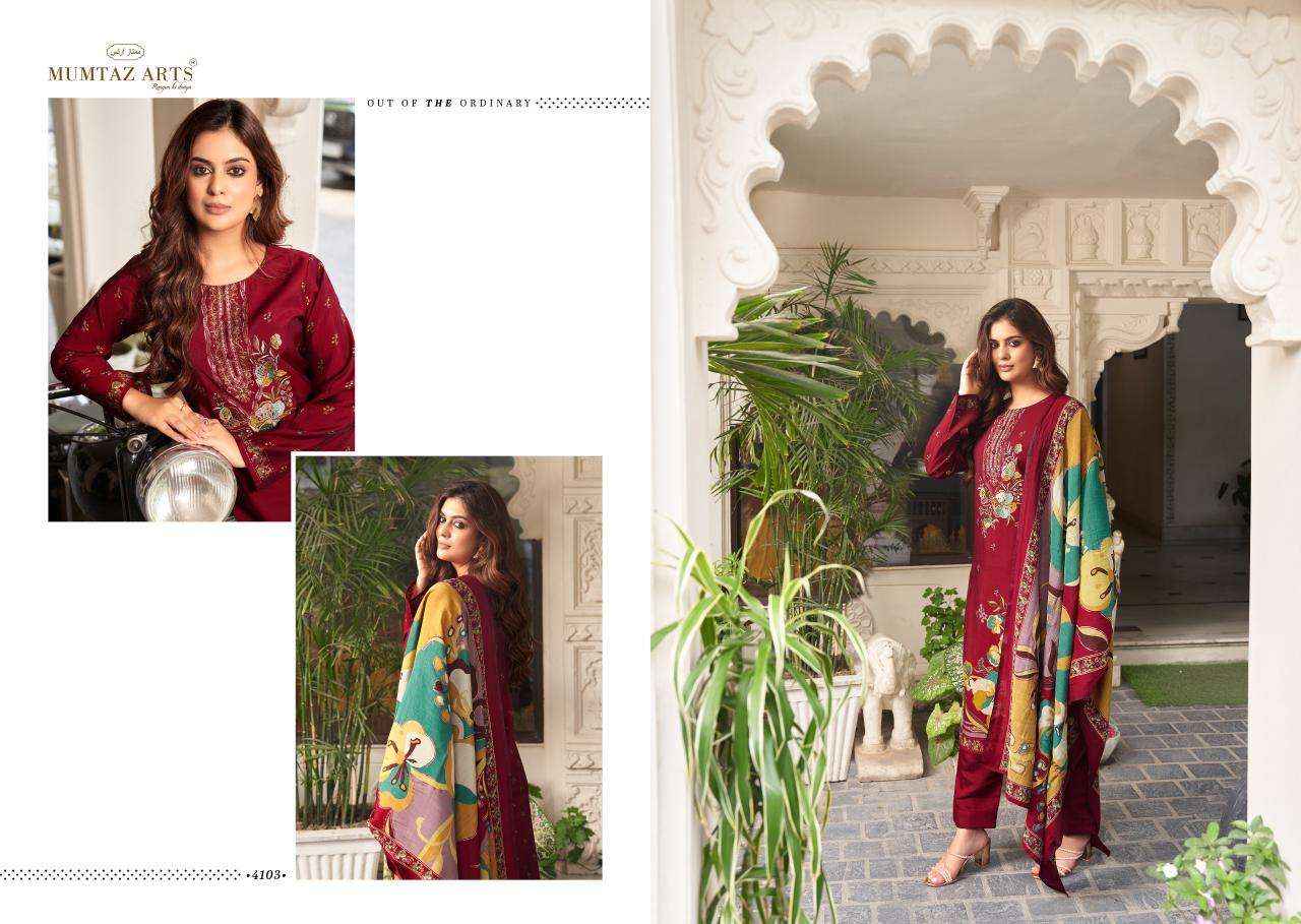 MUMTAZ ARTS MANNAT VISCOSE DRESS MATERIAL ( 6 PCS CATALOG )