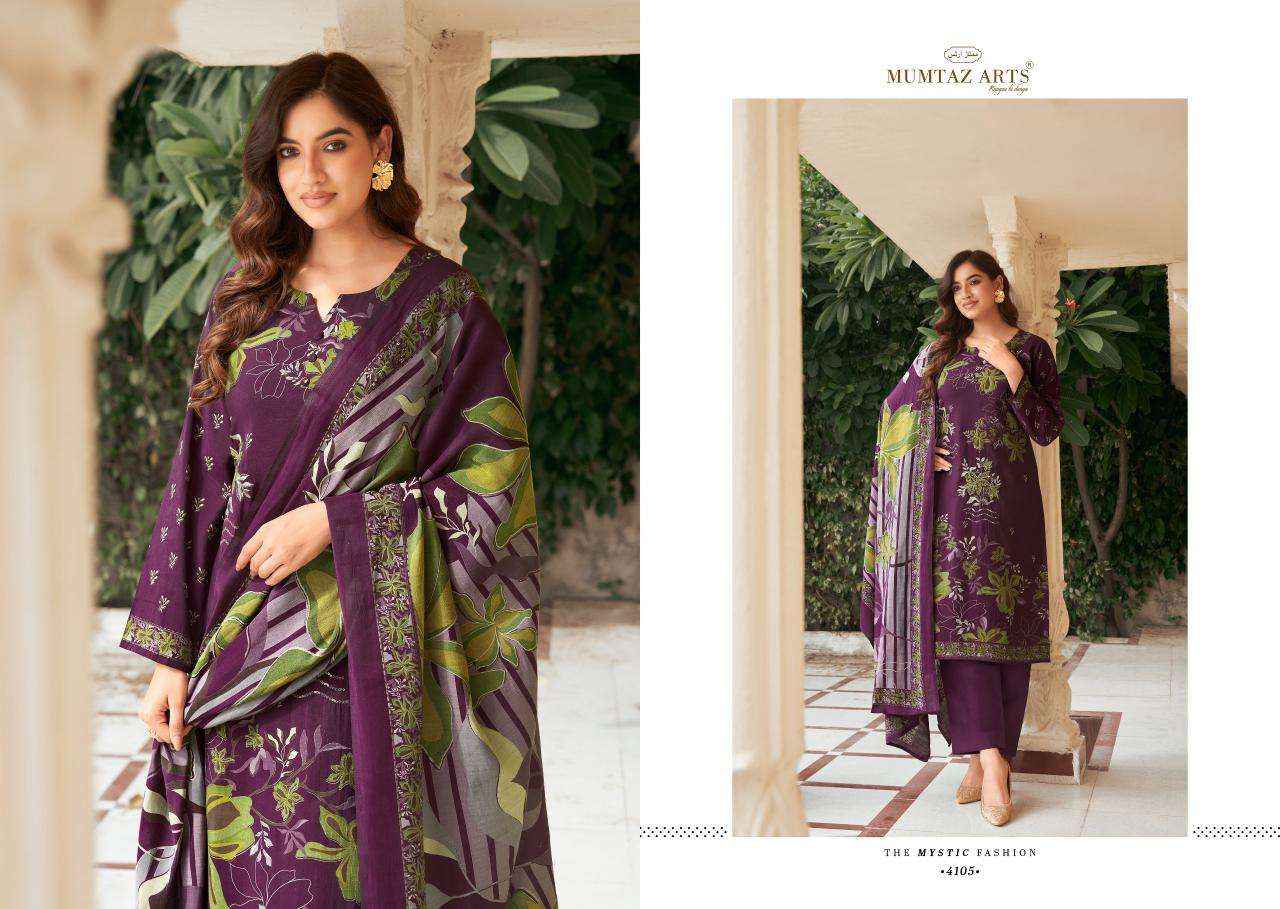 MUMTAZ ARTS MANNAT VISCOSE DRESS MATERIAL ( 6 PCS CATALOG )