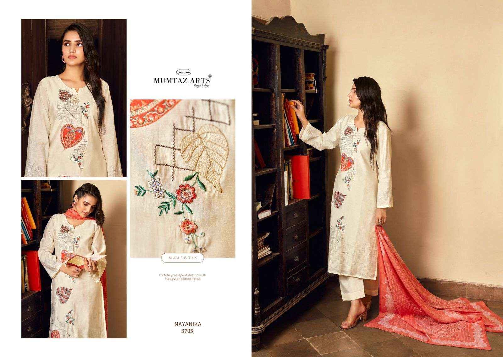 MUMTAZ ARTS NAYANIKA VISCOSE DIGITAL PRINT SUIT ( 8 PCS CATALOG )