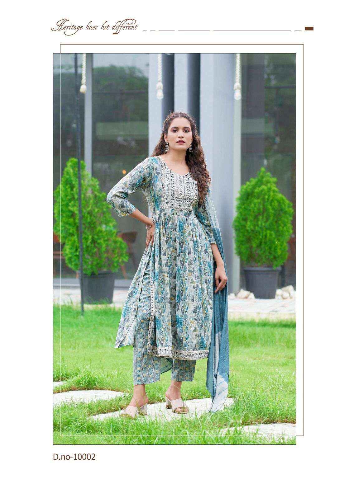 MYSTIC 9 SARA VOL 10 RAYON NAYRA CUT STYLE KURTI COMBO SET ( 8 PCS CATALOG )