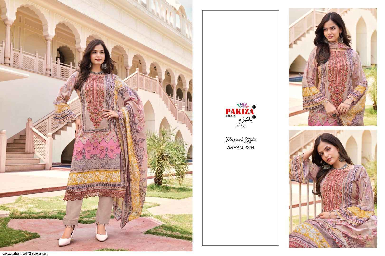 Pakiza Prints Arham Vol 42 Lawn Salwar Kameez (10 pcs Catalogue )