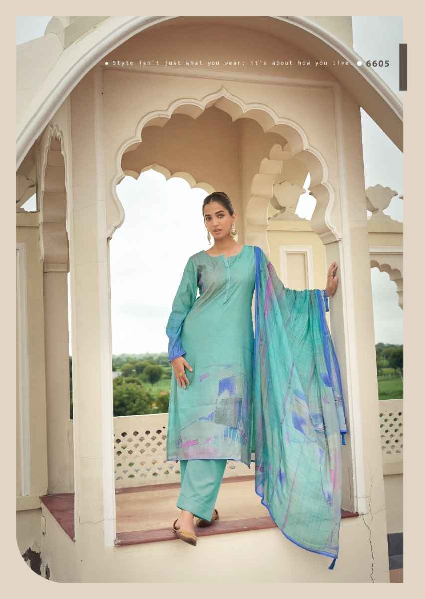 PRM Trendz Eknoor Musline Silk Dress Material ( 6 pcs Catalogue )