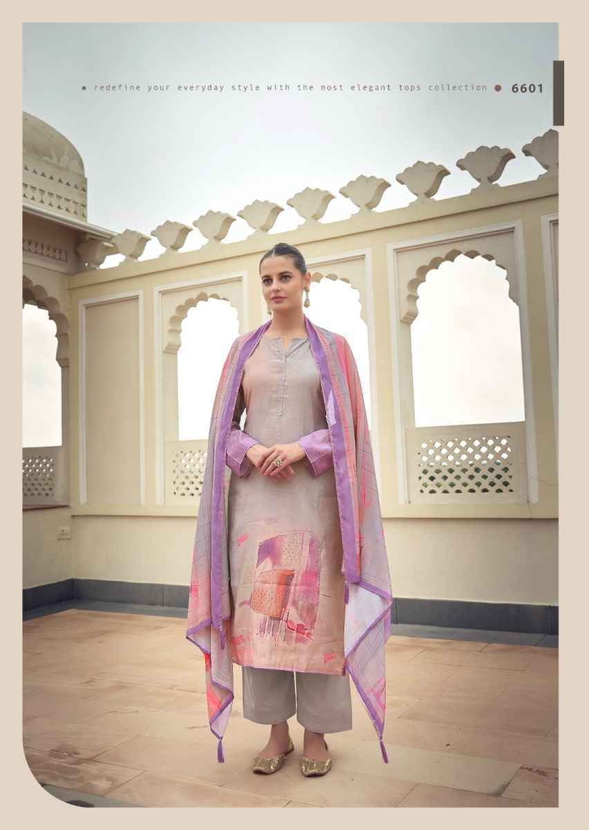 PRM Trendz Eknoor Musline Silk Dress Material ( 6 pcs Catalogue )