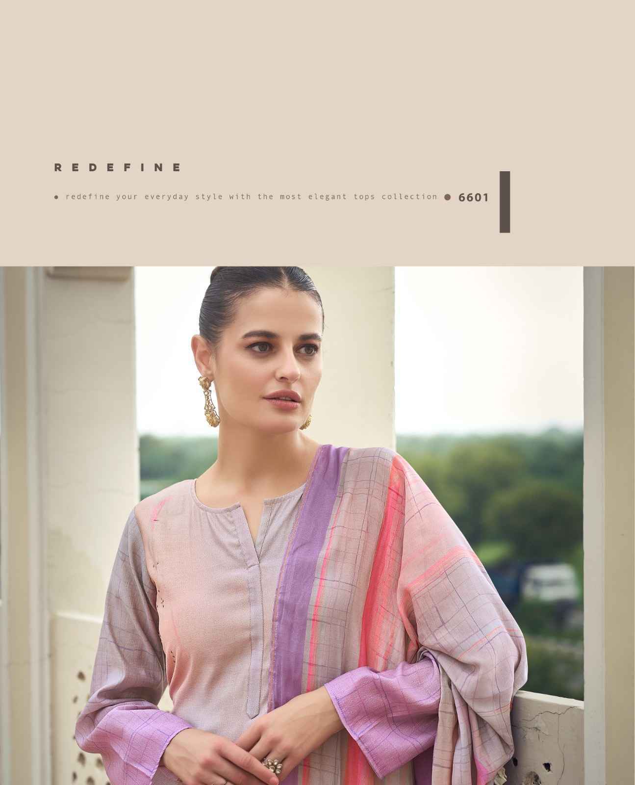 PRM Trendz Eknoor Musline Silk Dress Material ( 6 pcs Catalogue )