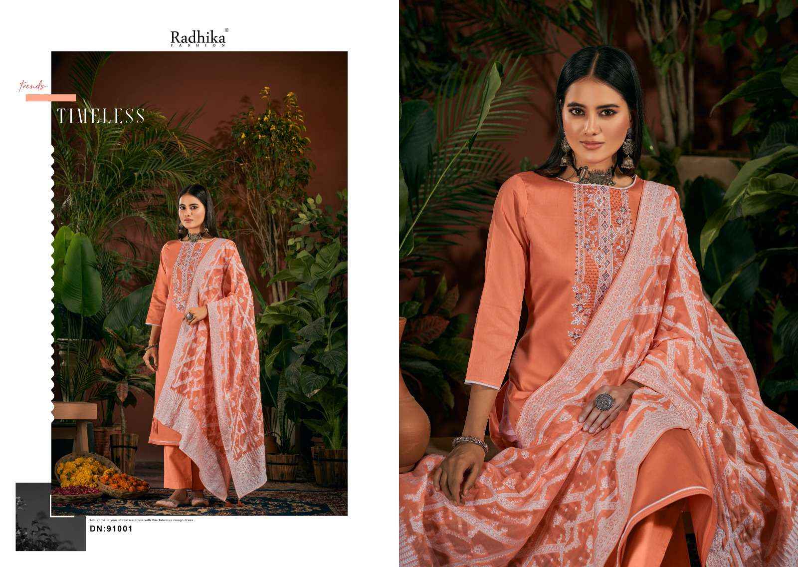 RADHIKA FASHION AZARA CYCLE VOL 2 JAM COTTON EMBROIDERY PAKISTANI SUIT ( 6 PCS CATALOG )