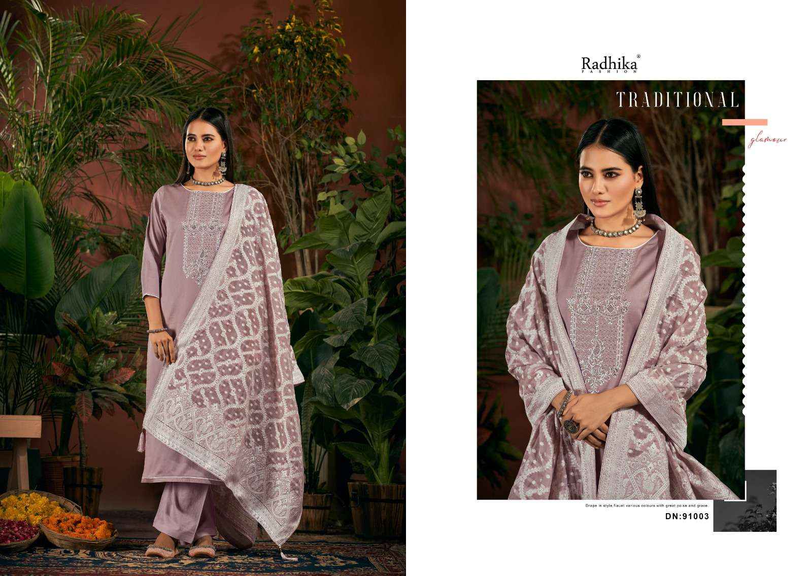 RADHIKA FASHION AZARA CYCLE VOL 2 JAM COTTON EMBROIDERY PAKISTANI SUIT ( 6 PCS CATALOG )