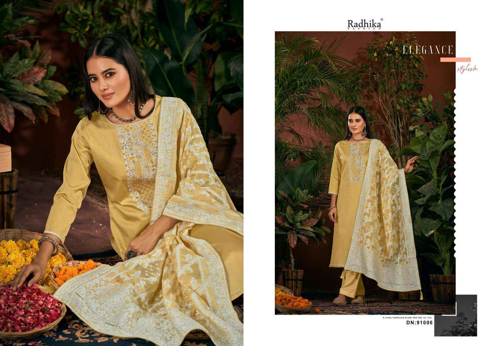 RADHIKA FASHION AZARA CYCLE VOL 2 JAM COTTON EMBROIDERY PAKISTANI SUIT ( 6 PCS CATALOG )