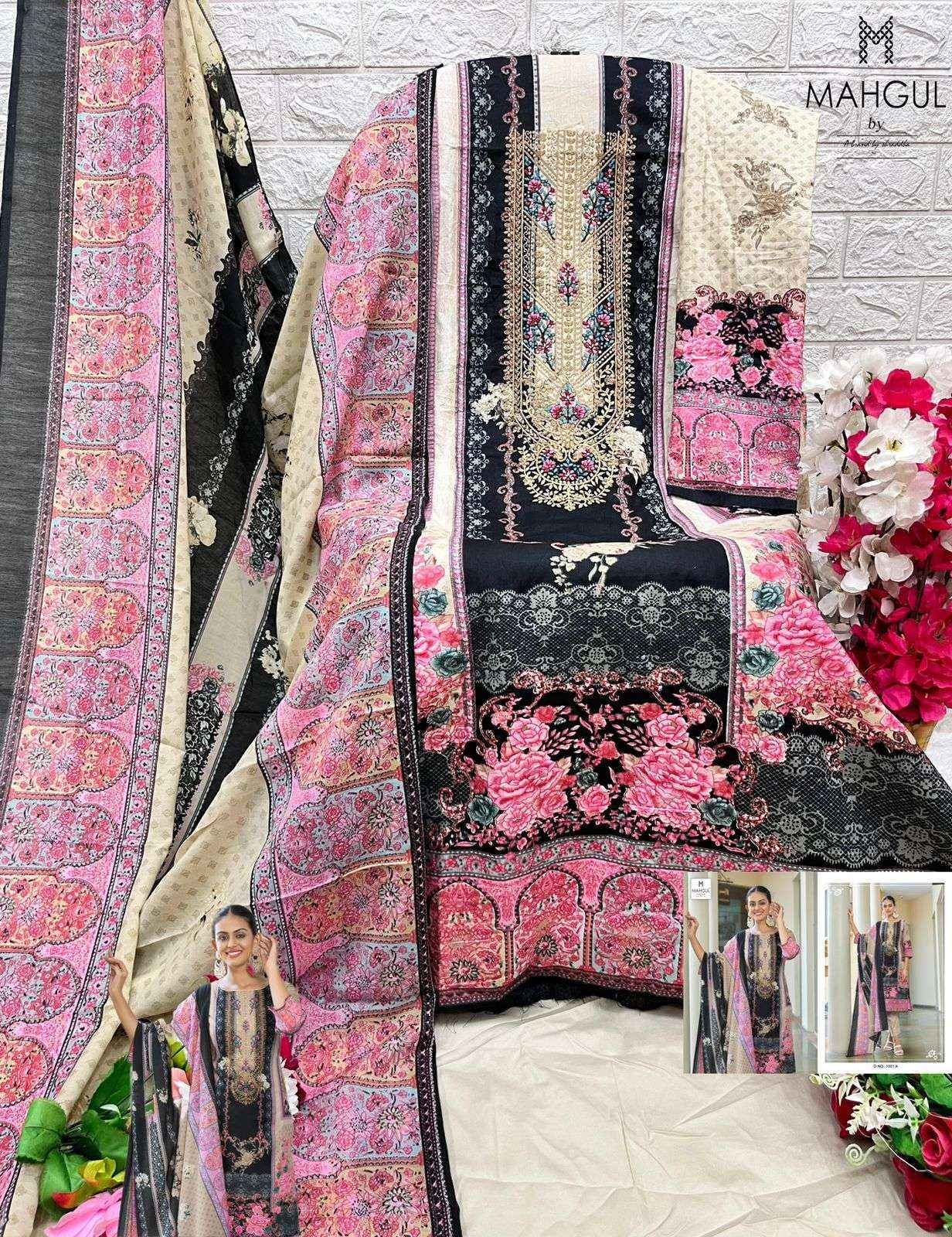 SHARADDHA NX MAHGUL SITRA VOL 1 LAWN COTTON PAKISTANI SUIT ( 4 PCS CATALOG )