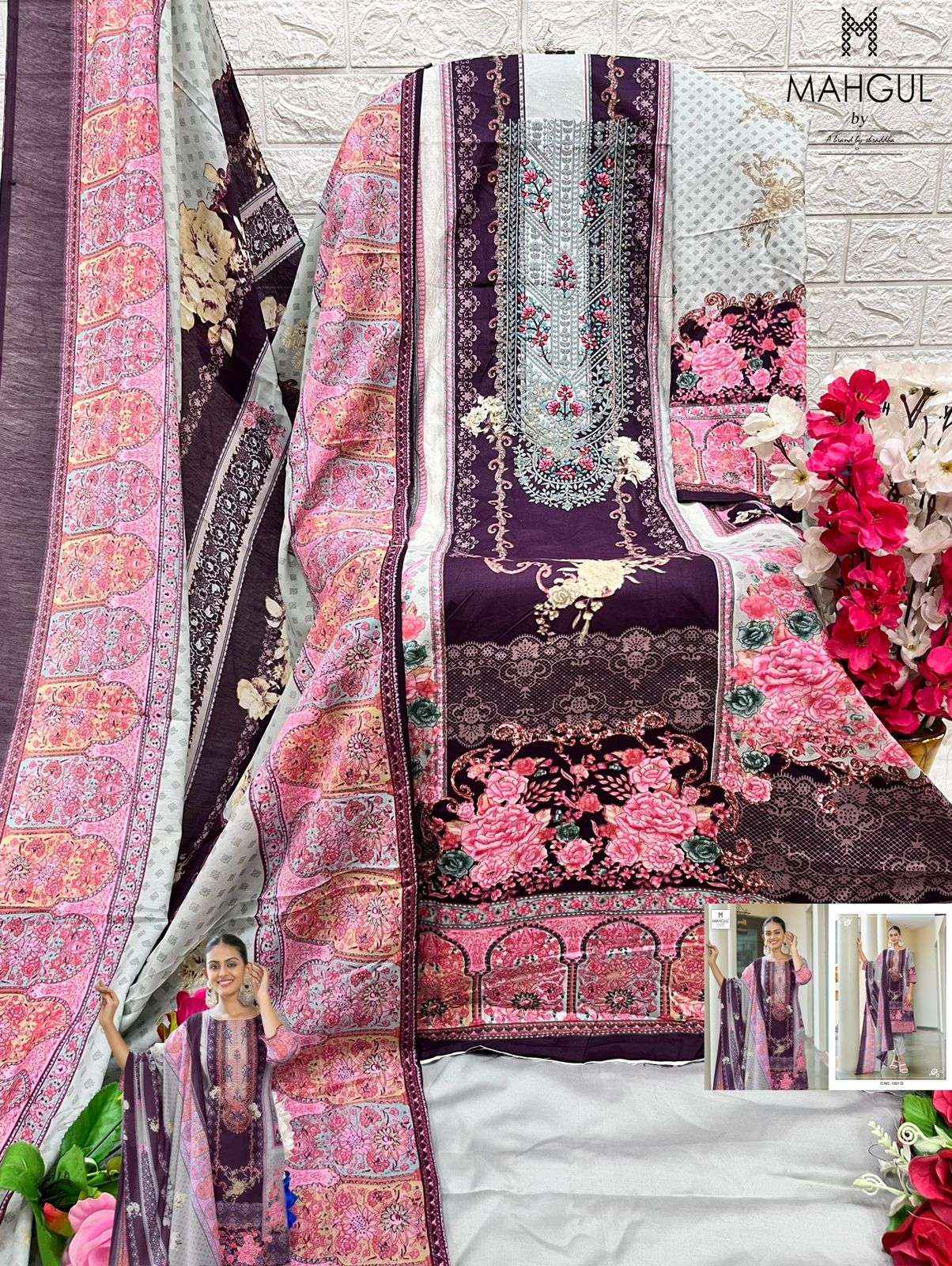 SHARADDHA NX MAHGUL SITRA VOL 1 LAWN COTTON PAKISTANI SUIT ( 4 PCS CATALOG )