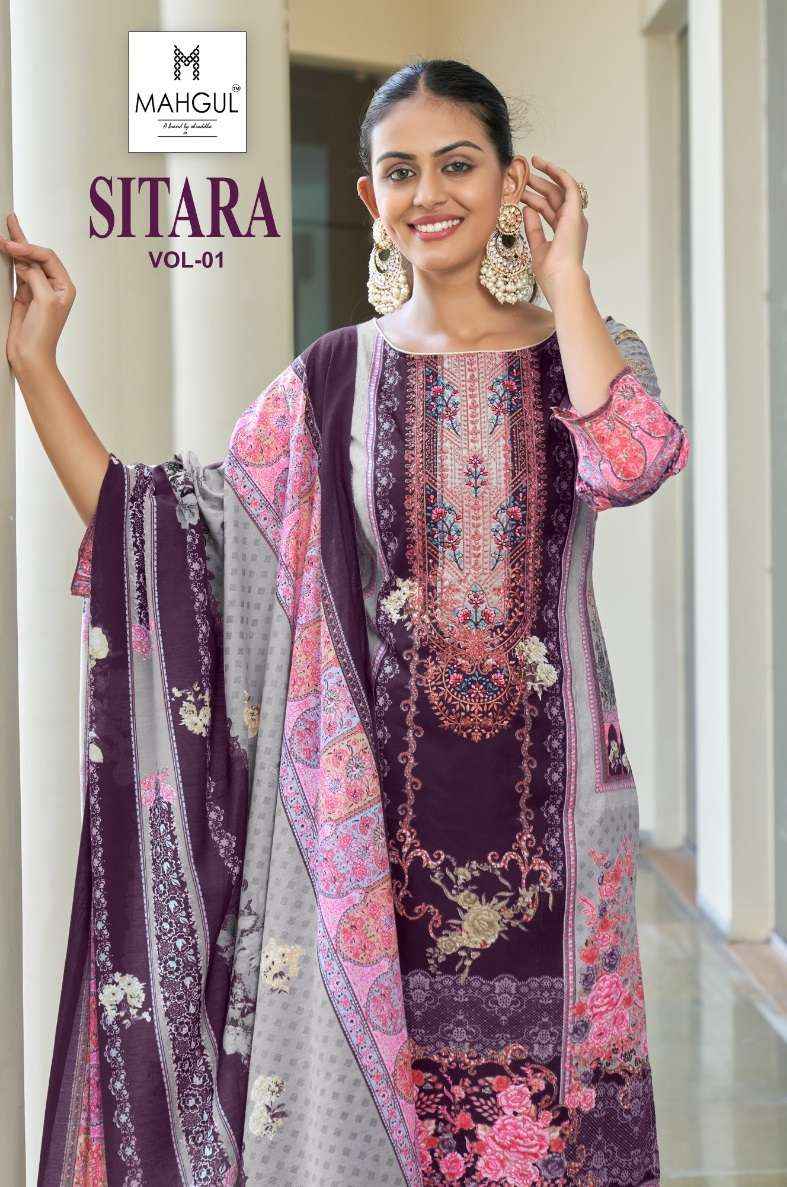 SHARADDHA NX MAHGUL SITRA VOL 1 LAWN COTTON PAKISTANI SUIT ( 4 PCS CATALOG )