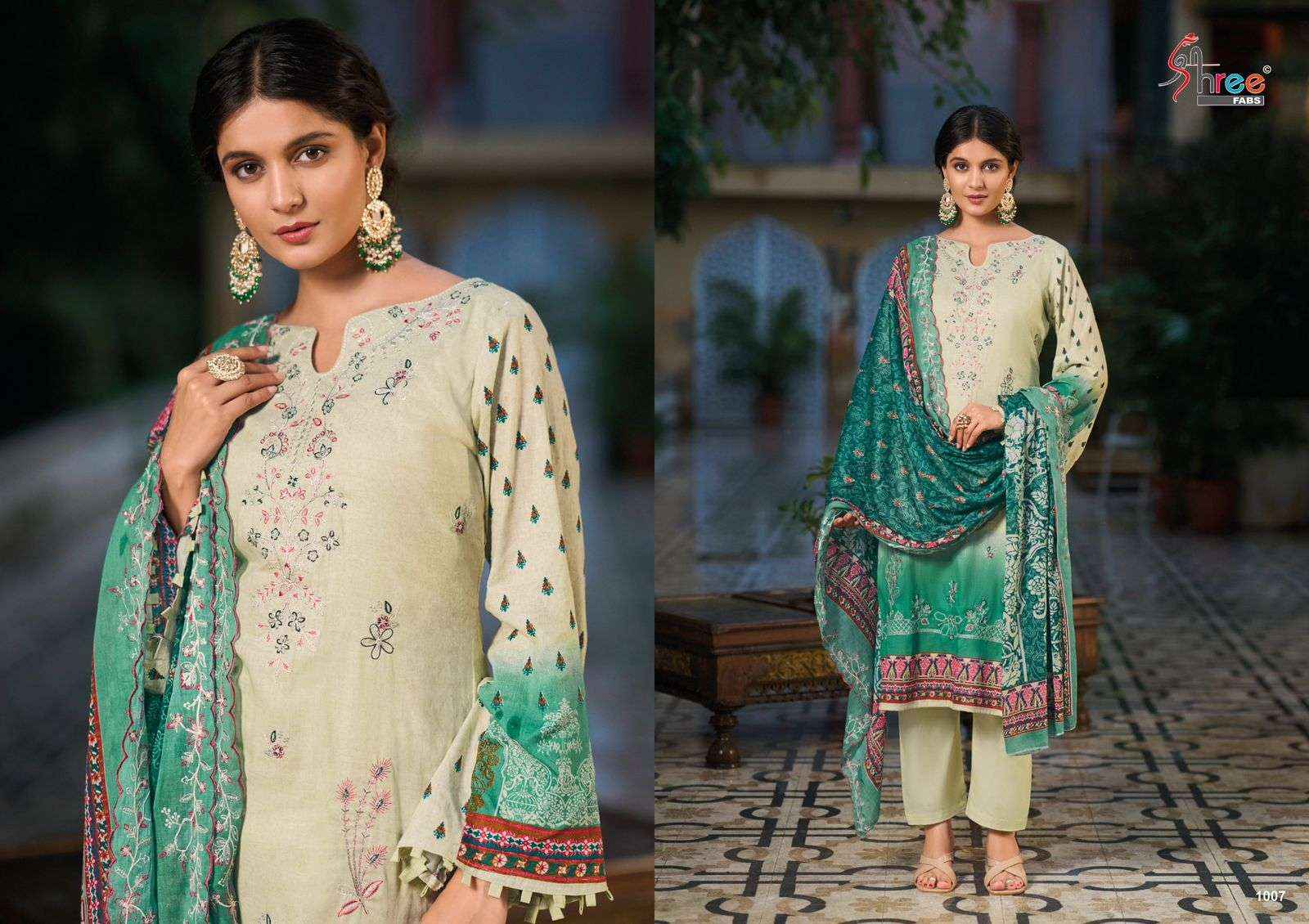 SHREE FABS BIN SAEED LAWN COLLECTION VOL 14 COTTON DRESS MATERIAL ( 7 PCS CATALOG )