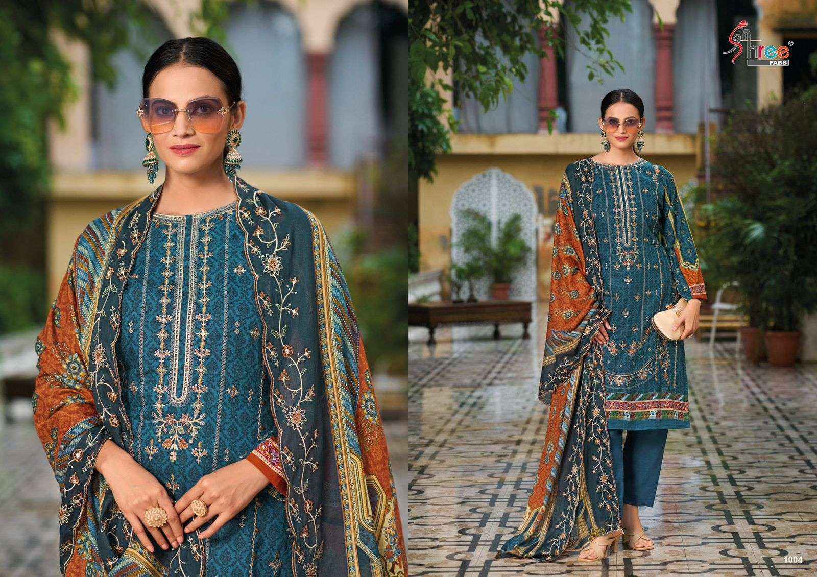 SHREE FABS BIN SAEED LAWN COLLECTION VOL 14 COTTON DRESS MATERIAL ( 7 PCS CATALOG )