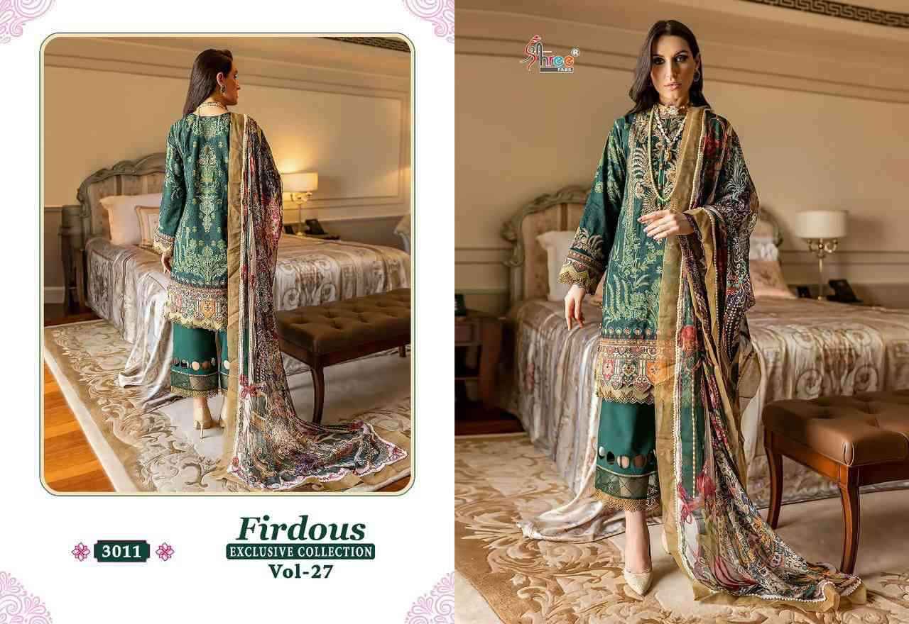 Shree Fabs Firdous Exclusive Collection Vol 27 Fancy Cotton Pakistani Suit Wholesaler