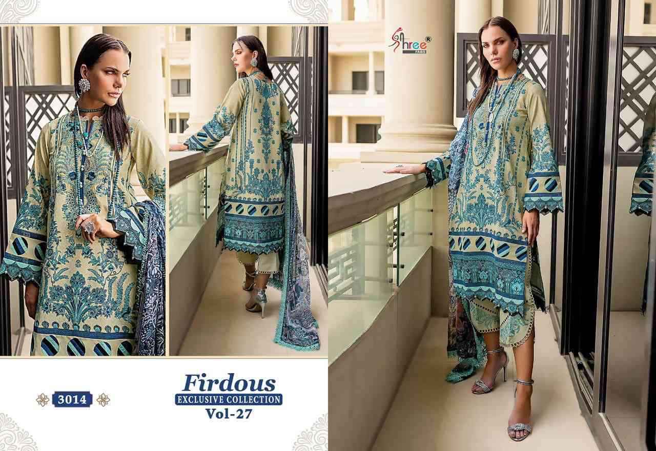 Shree Fabs Firdous Exclusive Collection Vol 27 Fancy Cotton Pakistani Suit Wholesaler