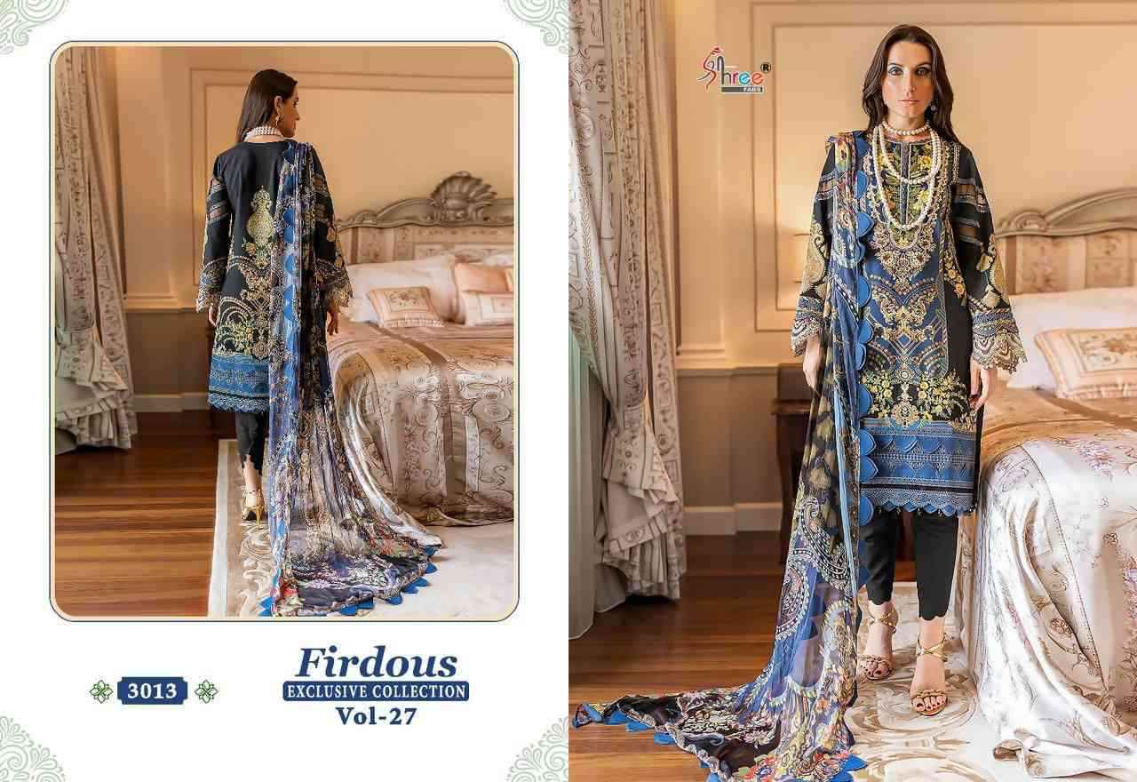 Shree Fabs Firdous Exclusive Collection Vol 27 Fancy Cotton Pakistani Suit Wholesaler