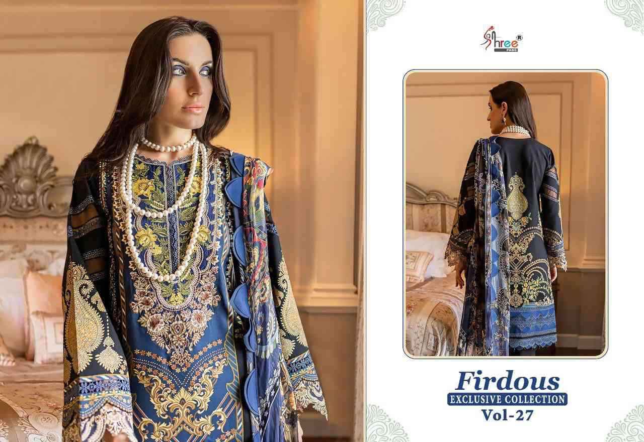 Shree Fabs Firdous Exclusive Collection Vol 27 Fancy Cotton Pakistani Suit Wholesaler