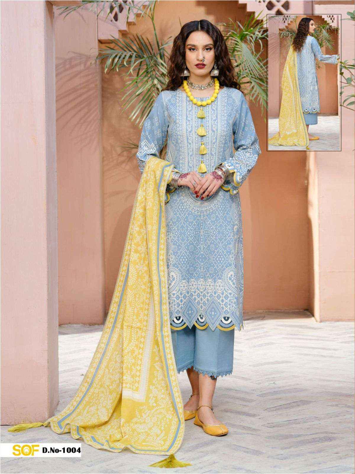 SHREE OM FAB ALIYA B NX LAWN COTTON DRESS MATERIAL WHOLESALE PRICE ( 6 PCS CATALOG ) 