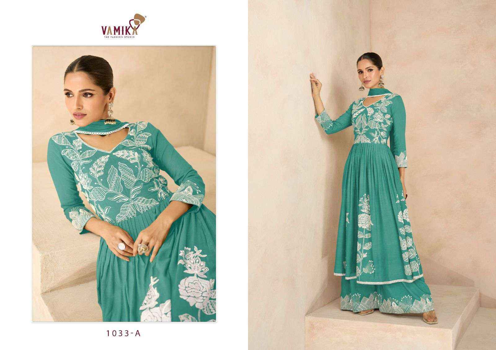 VAMIKA LAKHNAVI VOL 6 SUPER HIT VOL 2 RAYON DESIGNER READYMADE SUIT ( 5 PCS CATALOG )