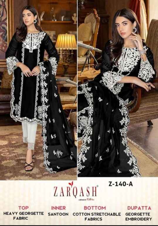 Zarqash Z-140 Beautiful Pakistani READYMADE Suits ( 1 PCS )