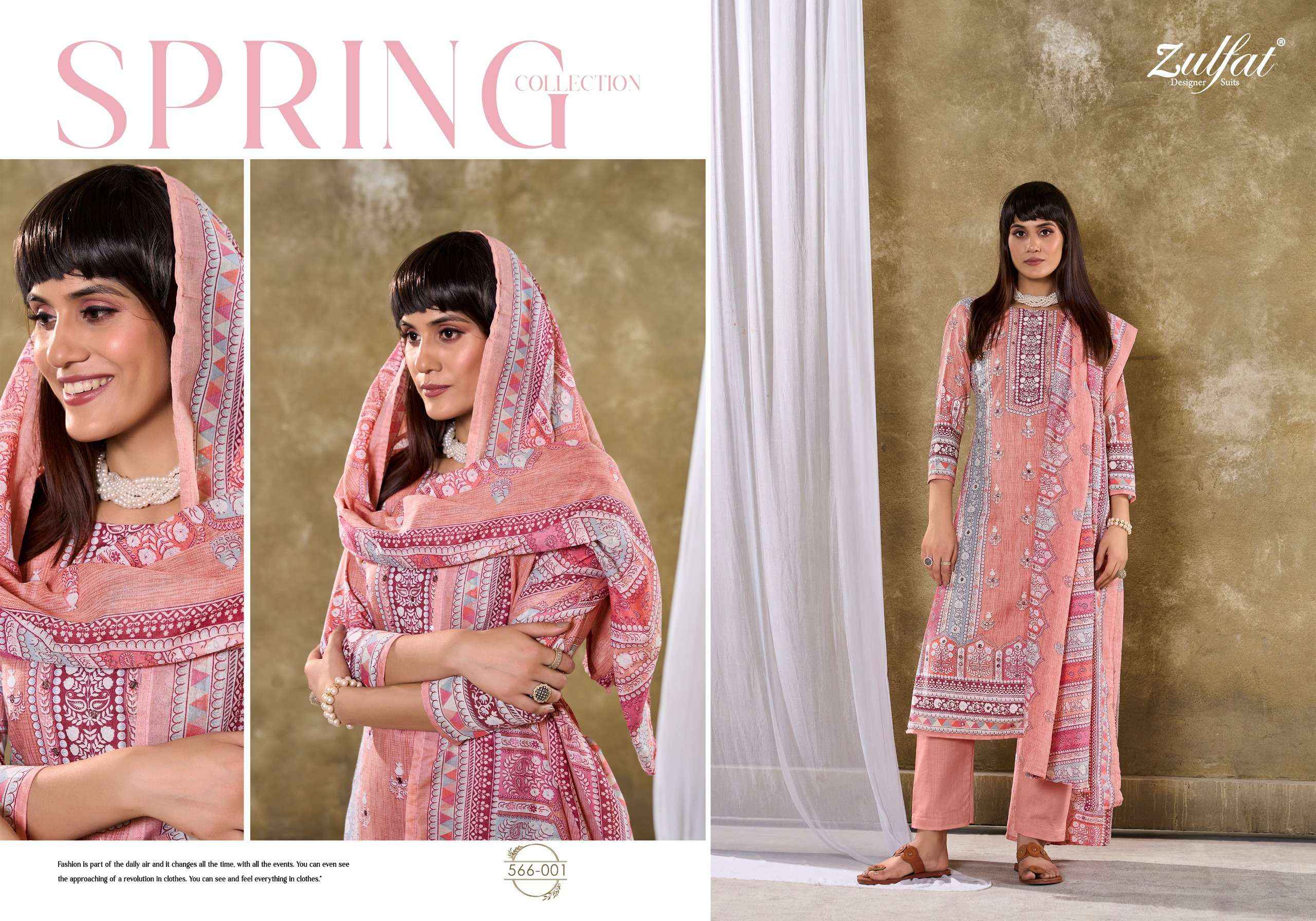 ZULFAT DESIGNER SUITS SUMMER SWAG COTTON SALWAR KAMEEZ ( 6 PCS CATALOG )