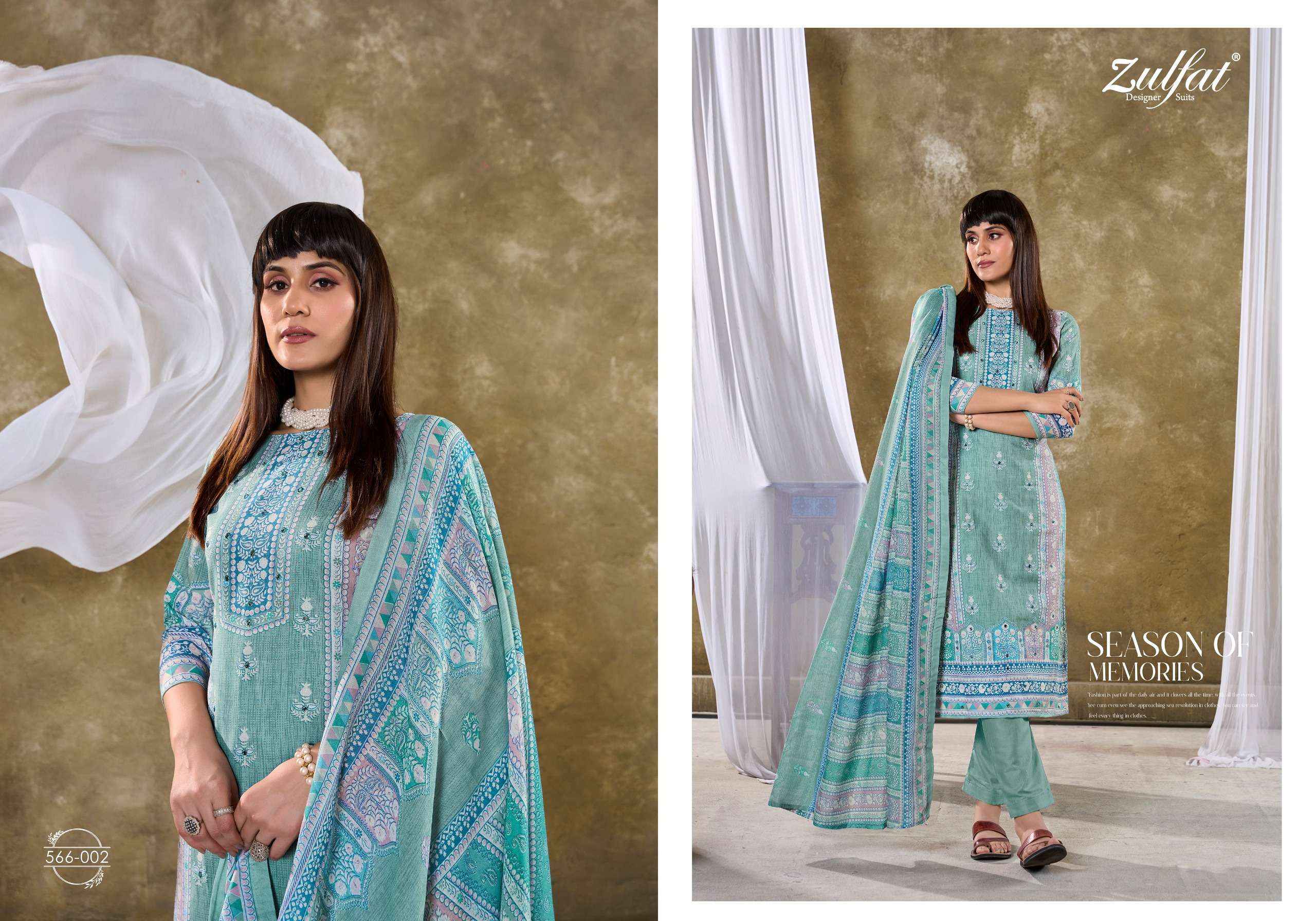 ZULFAT DESIGNER SUITS SUMMER SWAG COTTON SALWAR KAMEEZ ( 6 PCS CATALOG )