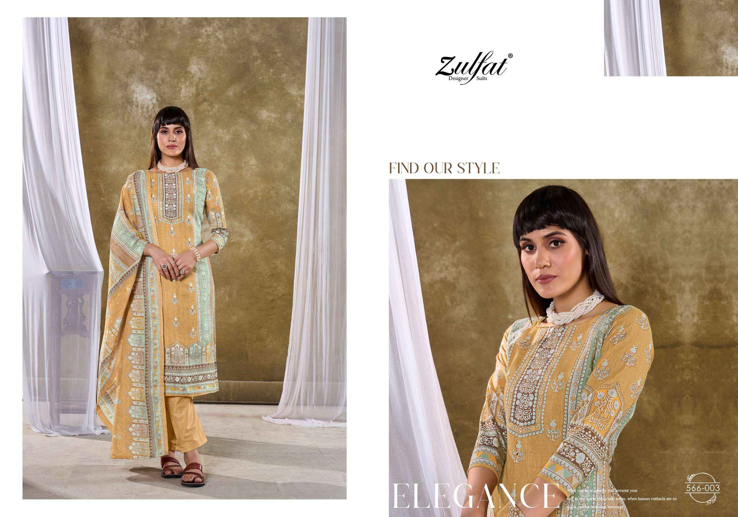 ZULFAT DESIGNER SUITS SUMMER SWAG COTTON SALWAR KAMEEZ ( 6 PCS CATALOG )