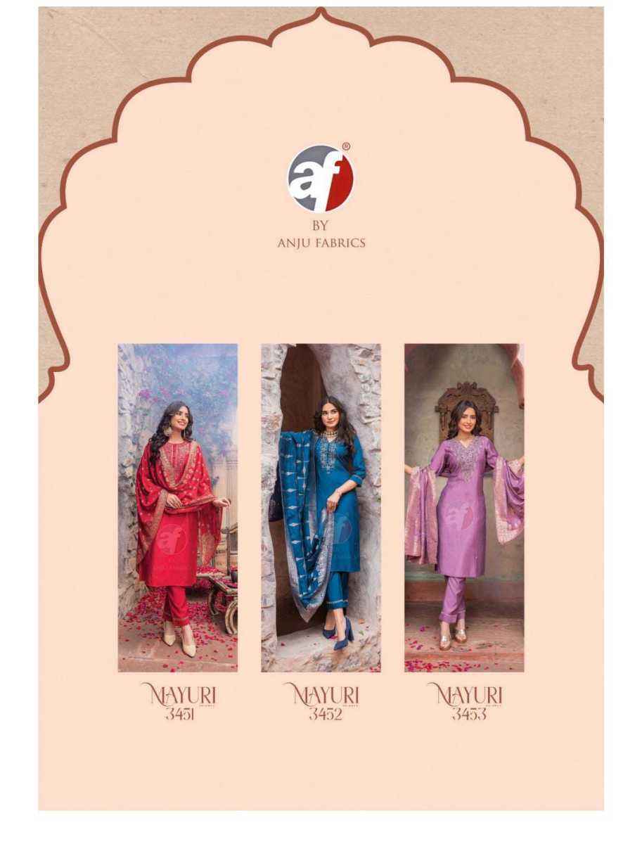 Anju Fabrics Fiza Vol 2 Wholesale Readymade Jacquard Suit ( 5 Pc Catalog )