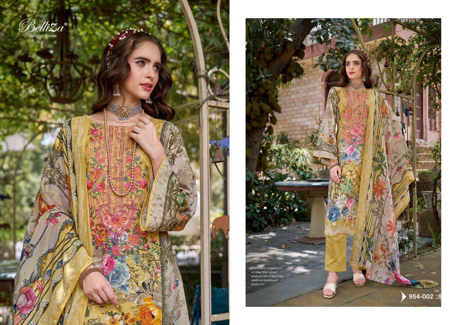 BELLIZA DESIGNER NAIRA VOL 69 COTTON WHOLESALE DRESS MATERIAL ( 8 PCS CATALOG )