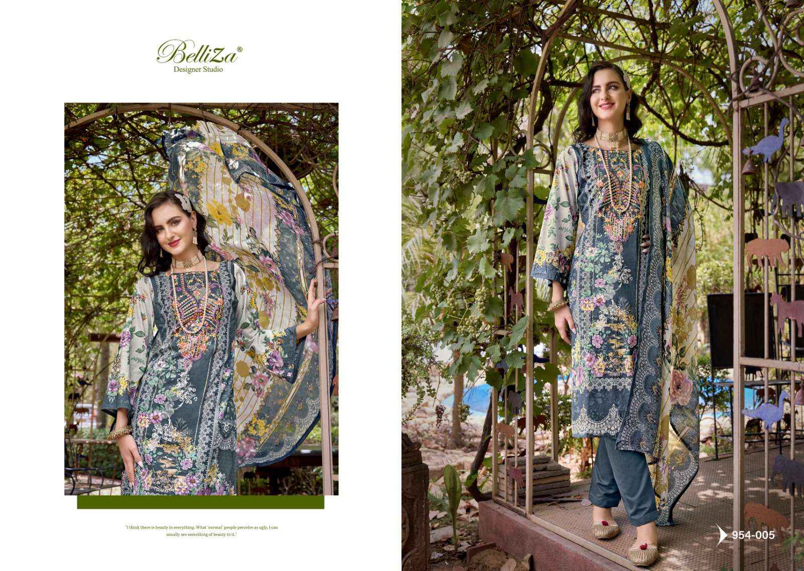 BELLIZA DESIGNER NAIRA VOL 69 COTTON WHOLESALE DRESS MATERIAL ( 8 PCS CATALOG )