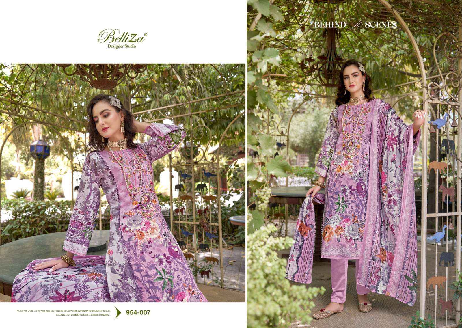 BELLIZA DESIGNER NAIRA VOL 69 COTTON WHOLESALE DRESS MATERIAL ( 8 PCS CATALOG )