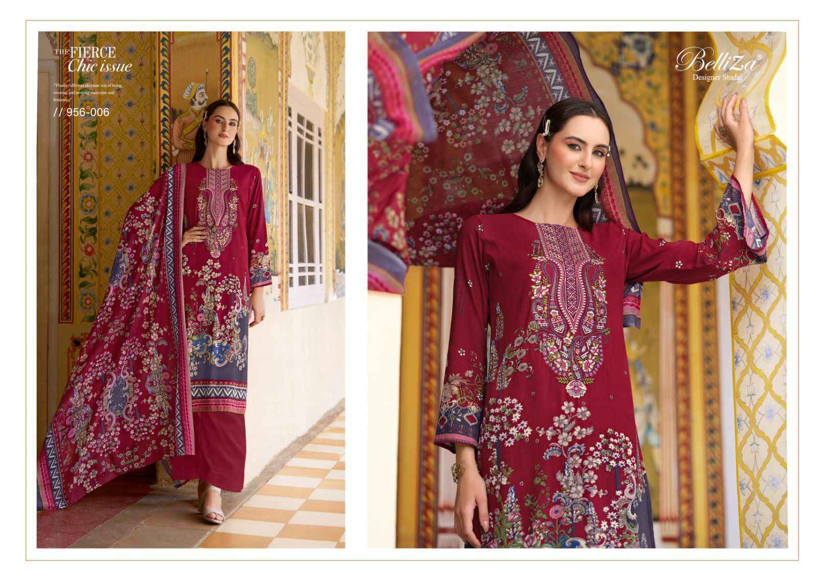 Belliza Designer Riwayat Vol 3 Viscose Rayon Salwar Kameez At Wholesale Price ( 8 pcs catalog )