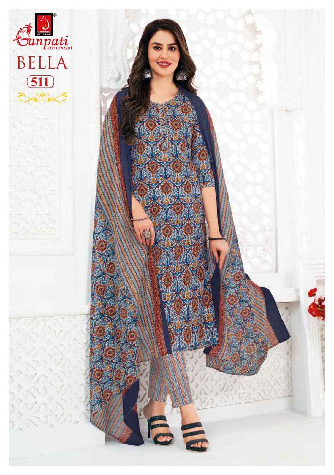 GANPATI BELLA VOL 5 COTTON SALWAR SUIT WHOLESALE PRICE ONLINE ( 15 PCS CATALOG )