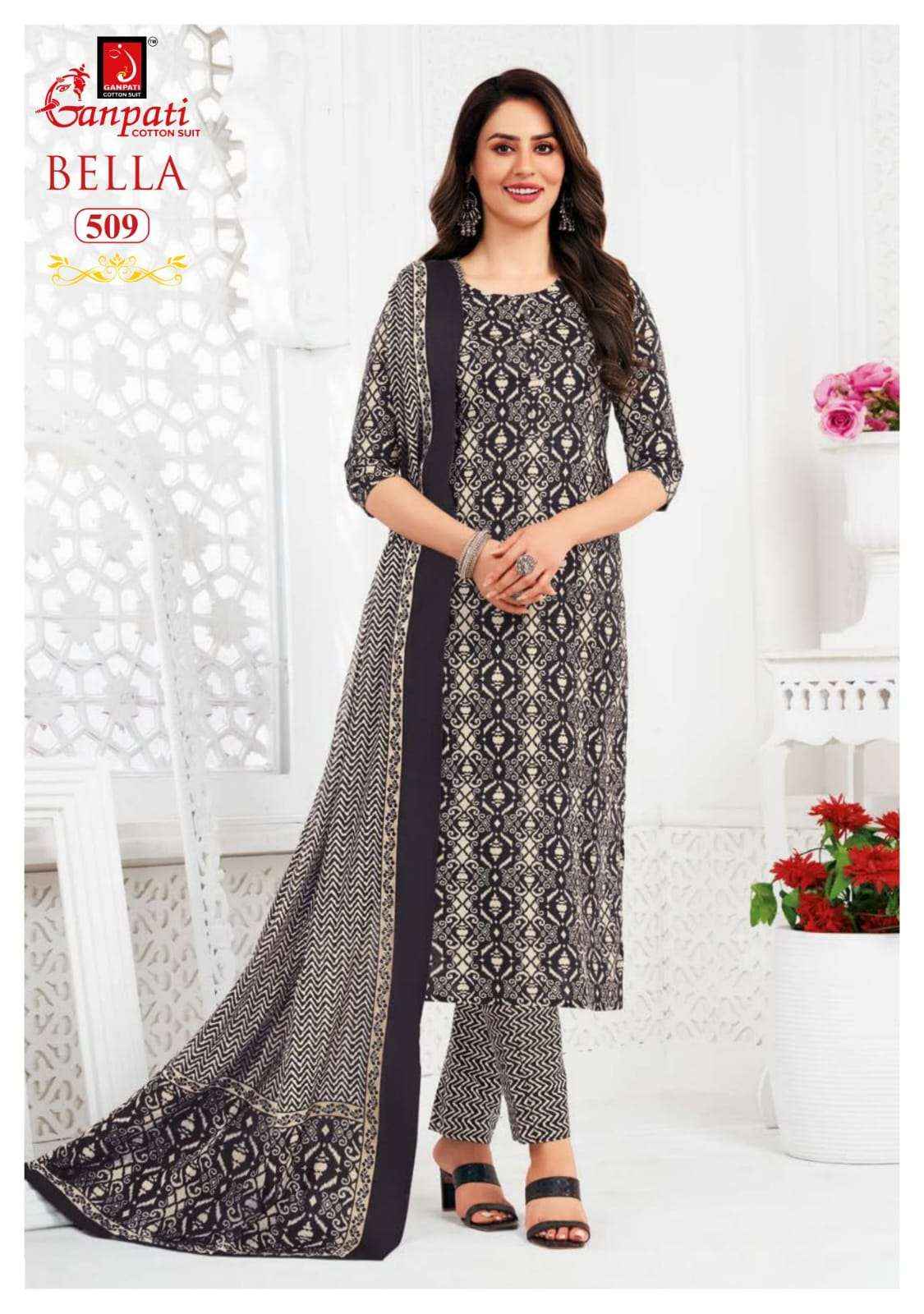 GANPATI BELLA VOL 5 COTTON SALWAR SUIT WHOLESALE PRICE ONLINE ( 15 PCS CATALOG )