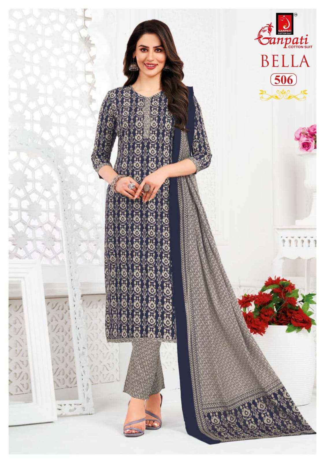 GANPATI BELLA VOL 5 COTTON SALWAR SUIT WHOLESALE PRICE ONLINE ( 15 PCS CATALOG )