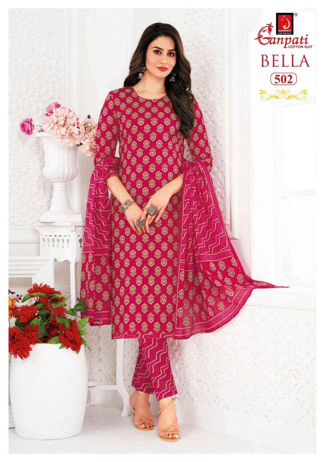 GANPATI BELLA VOL 5 COTTON SALWAR SUIT WHOLESALE PRICE ONLINE ( 15 PCS CATALOG )