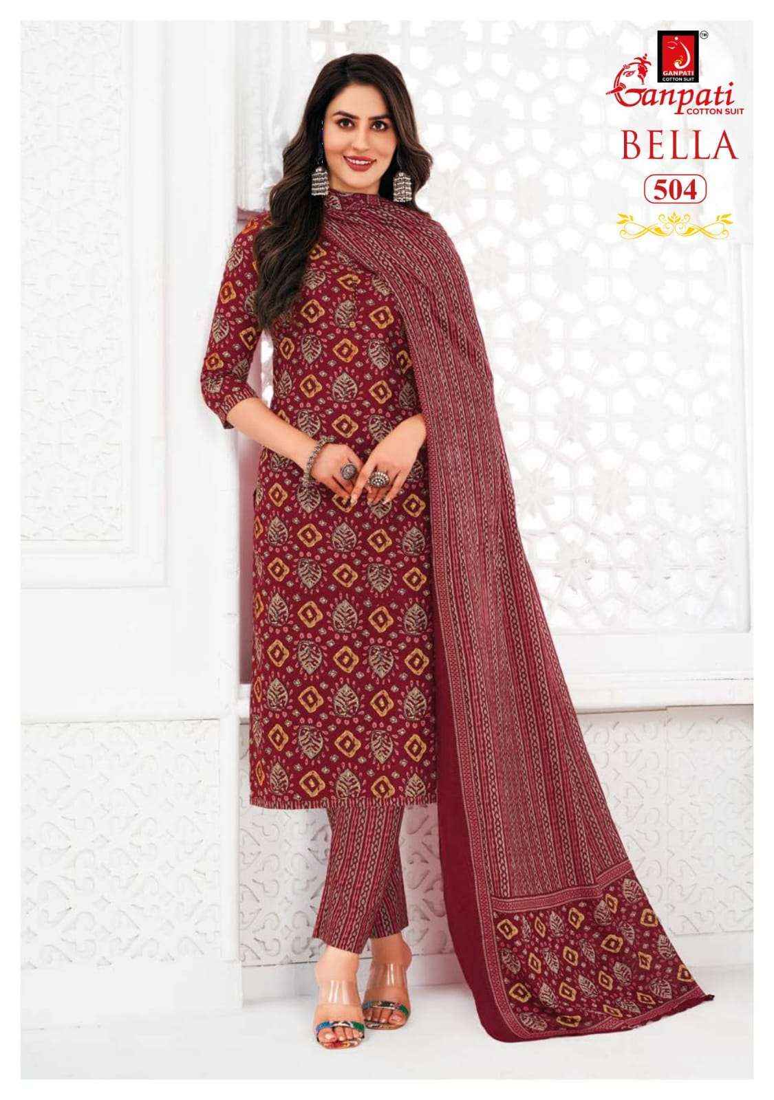 GANPATI BELLA VOL 5 COTTON SALWAR SUIT WHOLESALE PRICE ONLINE ( 15 PCS CATALOG )