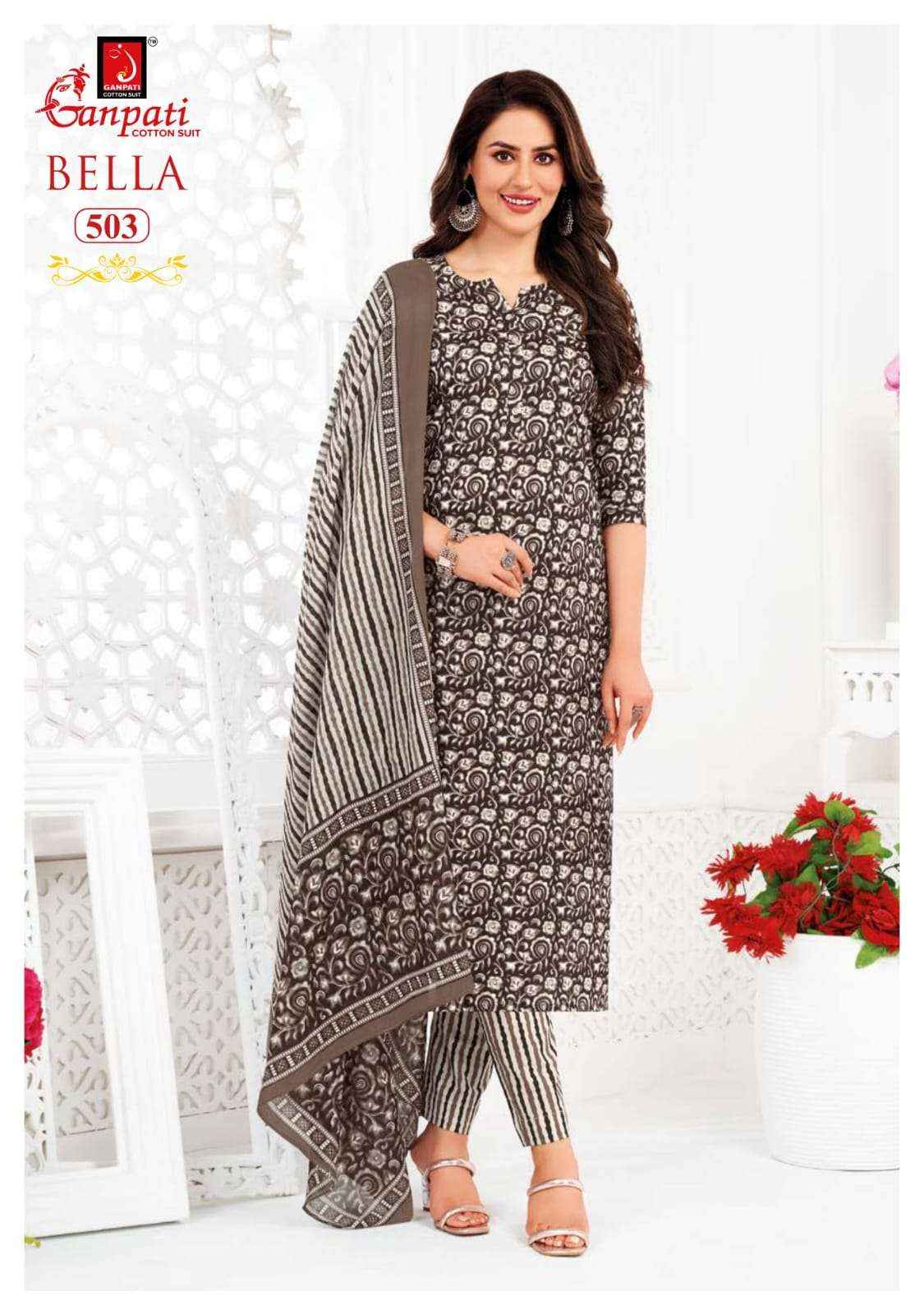 GANPATI BELLA VOL 5 COTTON SALWAR SUIT WHOLESALE PRICE ONLINE ( 15 PCS CATALOG )