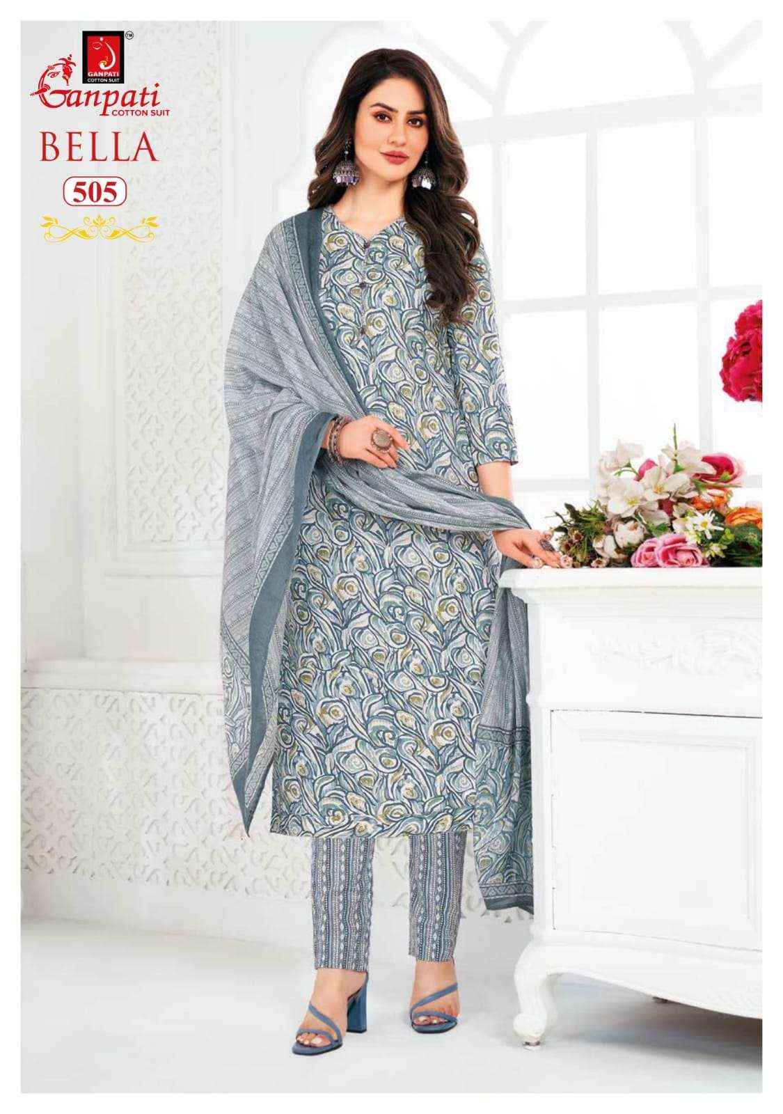 GANPATI BELLA VOL 5 COTTON SALWAR SUIT WHOLESALE PRICE ONLINE ( 15 PCS CATALOG )