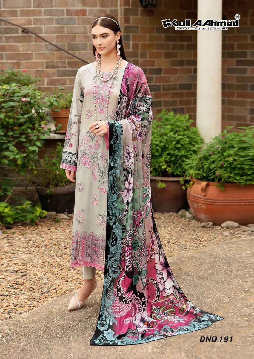 Gull Aahmed Vol 22 Cotton Pakistani Dress Material Wholesale