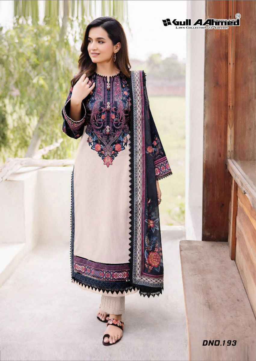 Gull Aahmed Vol 22 Cotton Pakistani Dress Material Wholesale ( 6 pcs Catalogue )