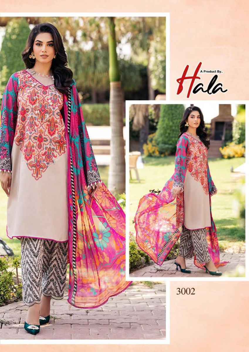 Hala Ramsha Vol-3 Cotton Ladies Dress Material Wholesale ( 6 pc Cataloge )